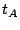 $t_{A}$