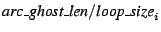 $ \text{\it arc\_ghost\_len}/\text{\it
loop\_size}_i $